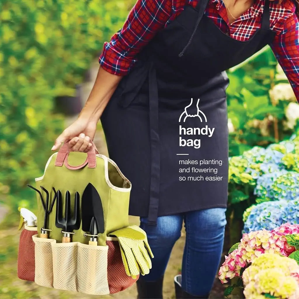 Ultimate 10-Piece Gardening Tools Set with Stylish Handbag - Durable, Heavy-Duty Supplies Perfect for Garden Lovers and Ideal Gifts for Women