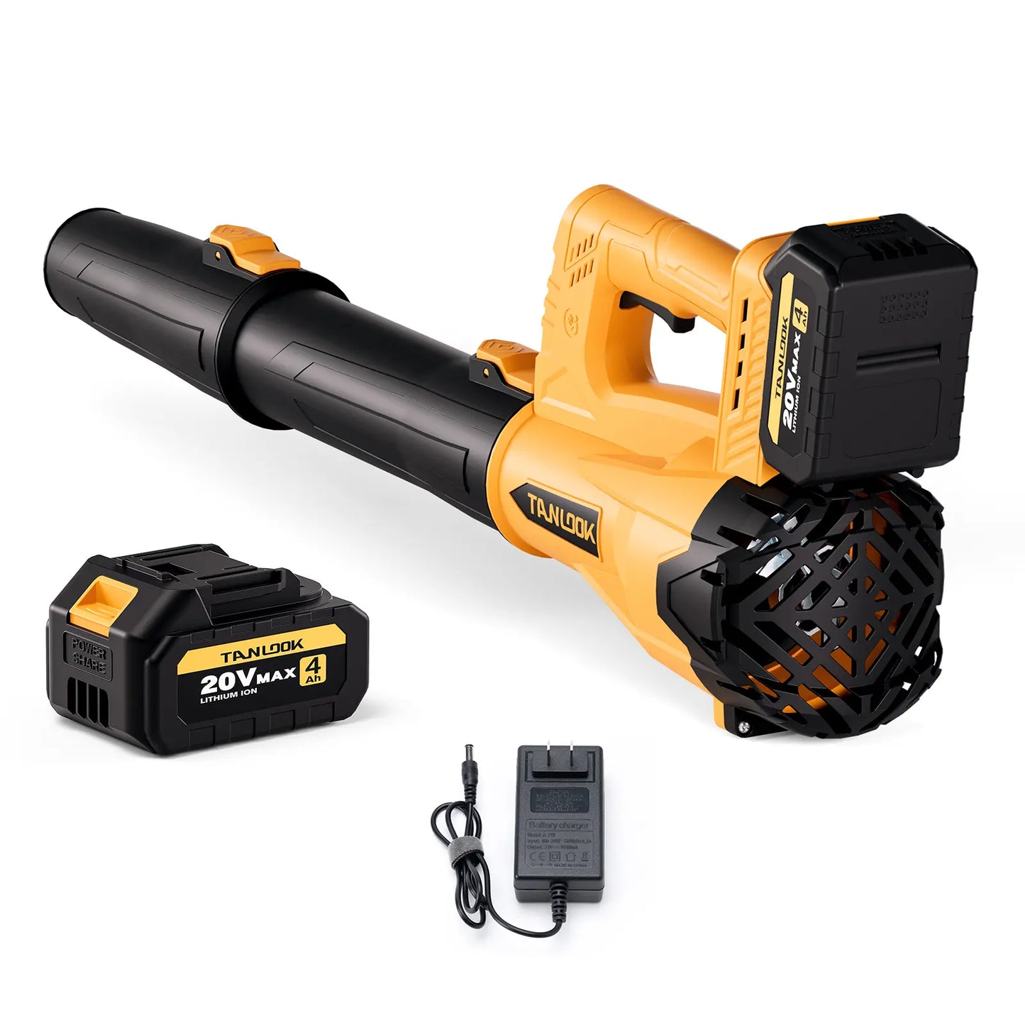 Tanlook High-Power Handheld Cordless Leaf-Snow Blower, 4Ah Batteries Included, Cordless Dust Blower for Outdoor Cleaning & Garden Care, Ideal Autumn Winter Tool, Handheld Leaf Blower, Lightweight Leaf Blowers