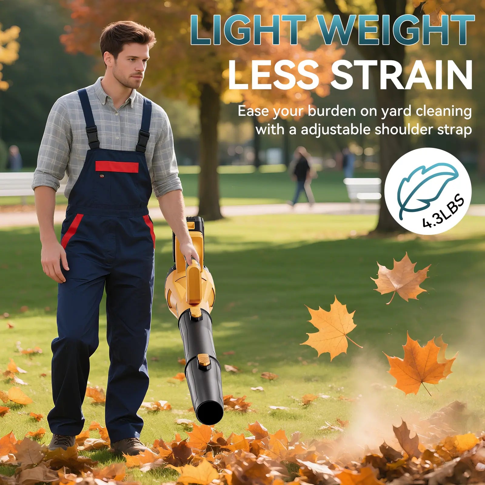 Tanlook High-Power Handheld Cordless Leaf-Snow Blower, 4Ah Batteries Included, Cordless Dust Blower for Outdoor Cleaning & Garden Care, Ideal Autumn Winter Tool, Handheld Leaf Blower, Lightweight Leaf Blowers