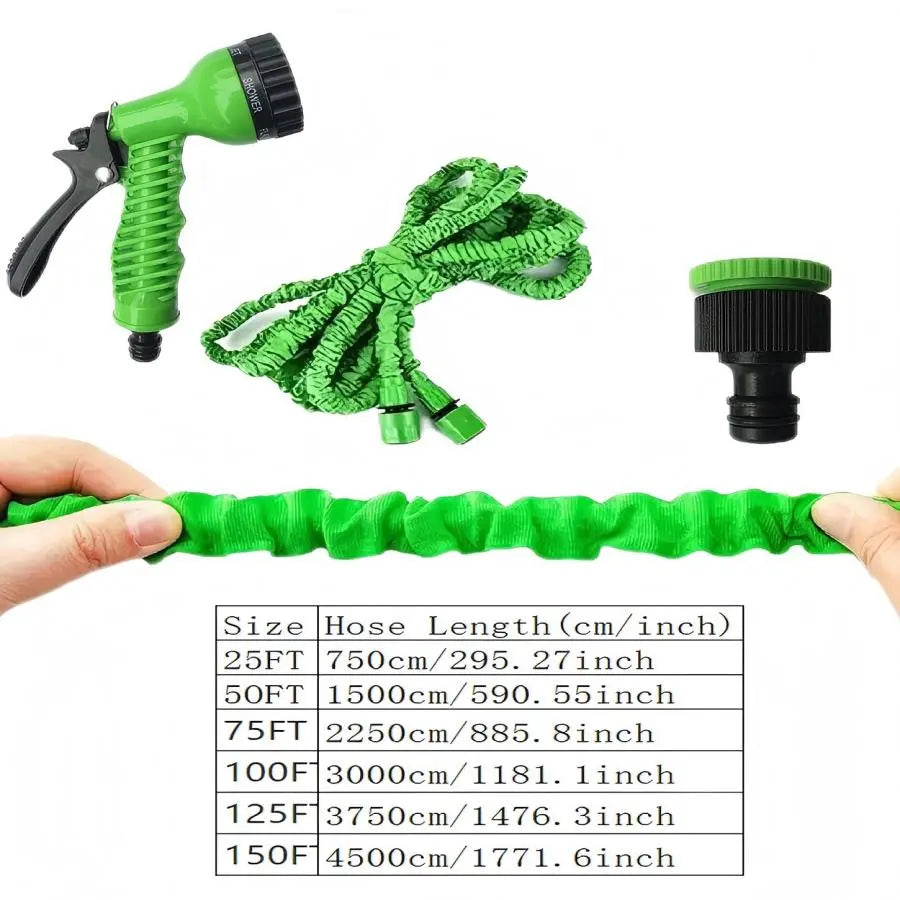 Magic Expandable Garden Hose, High Pressure Car Wash Sprayer with Adjustable Nozzle, Durable ABS Material Retractable Garden Hose for Watering & Cleaning, Expandable Flexible Hose, Lightweight Flexible Hose, Portable Garden Hose, Garden Watering Sprinkler