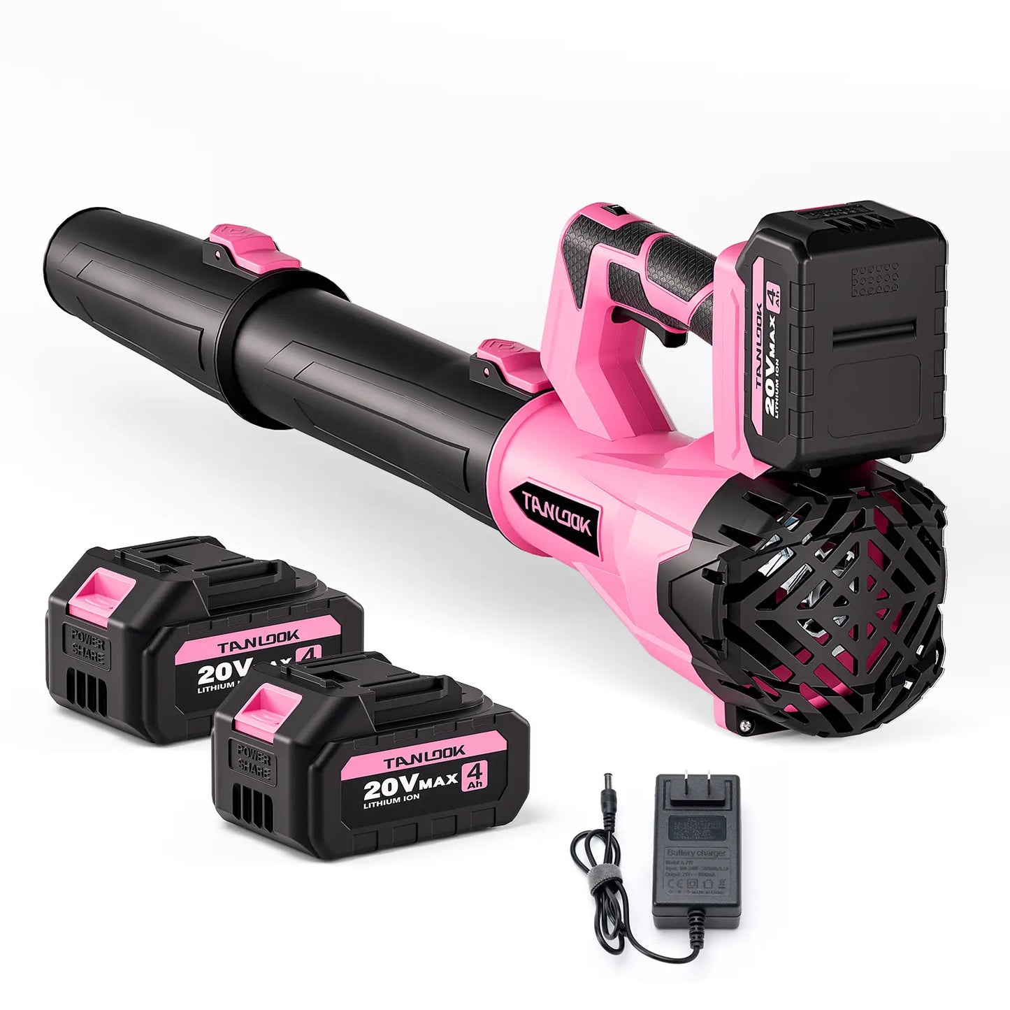 Tanlook High-Power Handheld Cordless Leaf-Snow Blower, 4Ah Batteries Included, Cordless Dust Blower for Outdoor Cleaning & Garden Care, Ideal Autumn Winter Tool, Handheld Leaf Blower, Lightweight Leaf Blowers